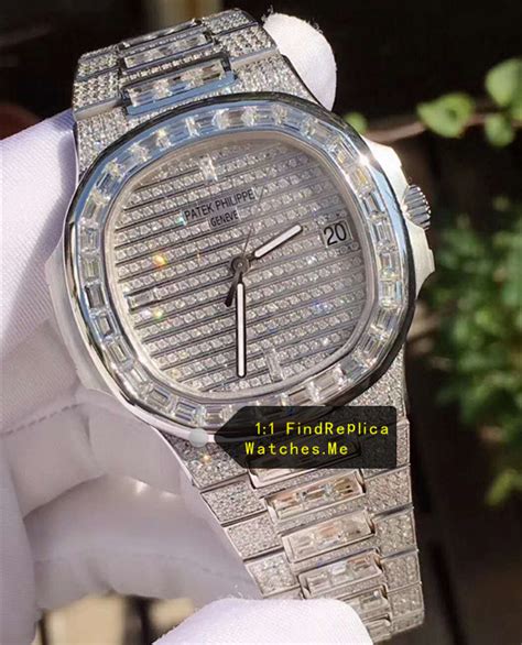 fake patek diamond watch|patek philippe nautilus diamond bezel.